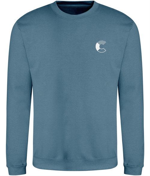 Dark blue sweatshirt logo