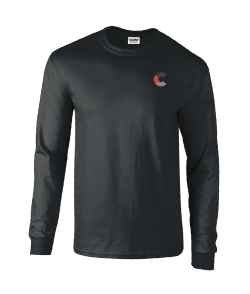 Black long sleeve t-shirt  multi logo