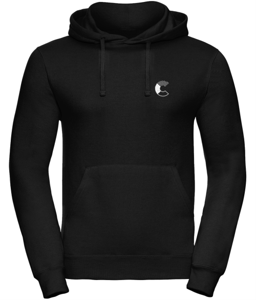 Black hoodie WISDOM