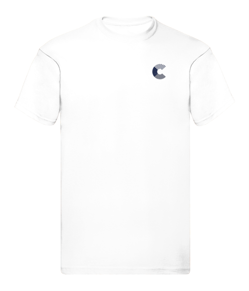 White t-shirt logo